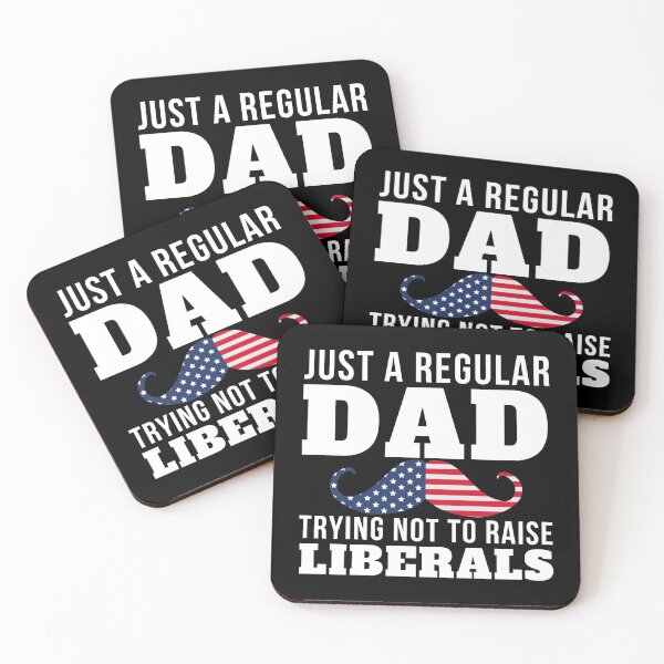 Item preview, Just A Regular DAD Trying not to raise liberals USA Flag designed and sold by Mixture-DESIGN.