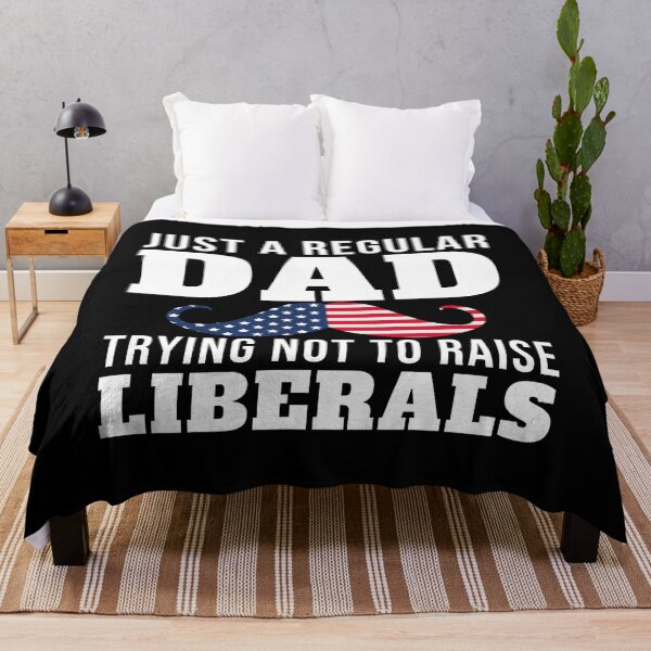 Item preview, Just A Regular DAD Trying not to raise liberals USA Flag designed and sold by Mixture-DESIGN.