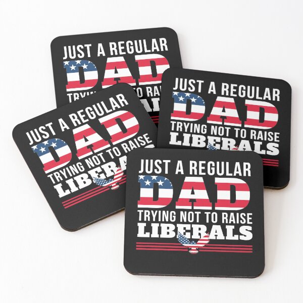 Item preview, Just A Regular DAD Trying not to raise liberals USA Flag designed and sold by Mixture-DESIGN.