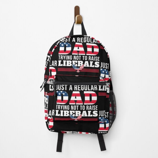 Item preview, Just A Regular DAD Trying not to raise liberals USA Flag designed and sold by Mixture-DESIGN.