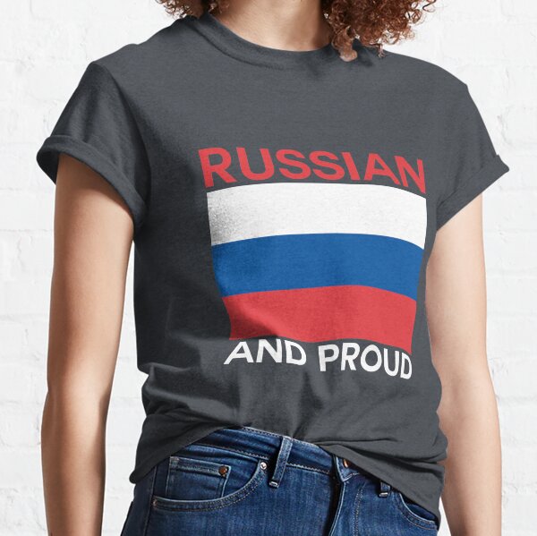 Russia Russian Mosow Flag Country Pride National Heritage Mens T-shirt 