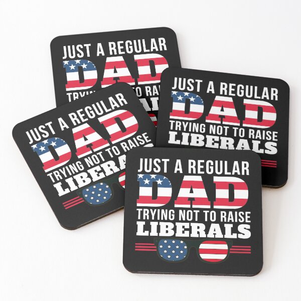 Item preview, Just A Regular DAD Trying not to raise liberals USA Flag,Sunglasses dad designed and sold by Mixture-DESIGN.