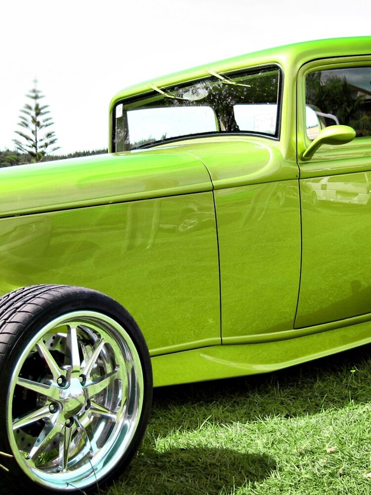 Thumbnail 4 of 4, iPhone Case, Lime Hot Rod designed and sold by Rikko.