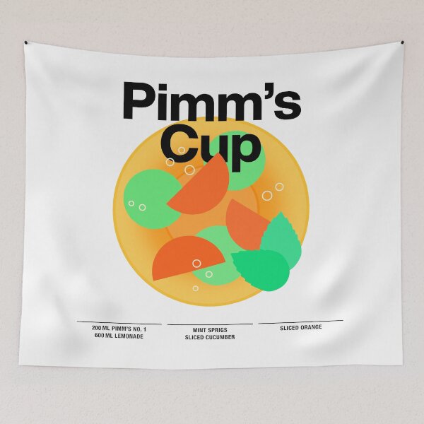 Item preview, Cocktail mixology for the house bar "Pimm’s Cup" designed and sold by TrueType.