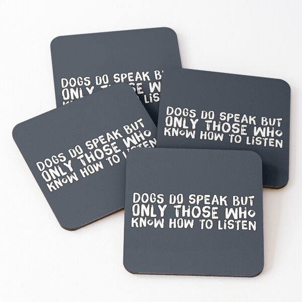 Item preview, Dogs Do Speak But Only Those Who Know How To Listen designed and sold by suver.
