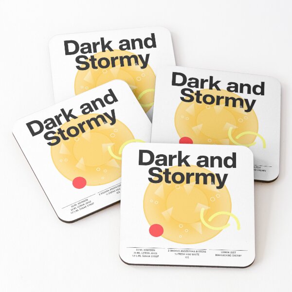 Item preview, Cocktail Mixology for the house bar "Dark and Stormy" designed and sold by TrueType.
