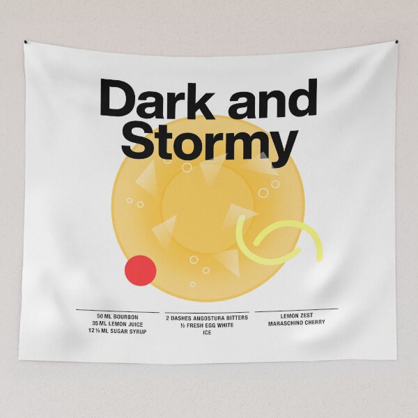 Item preview, Cocktail Mixology for the house bar "Dark and Stormy" designed and sold by TrueType.