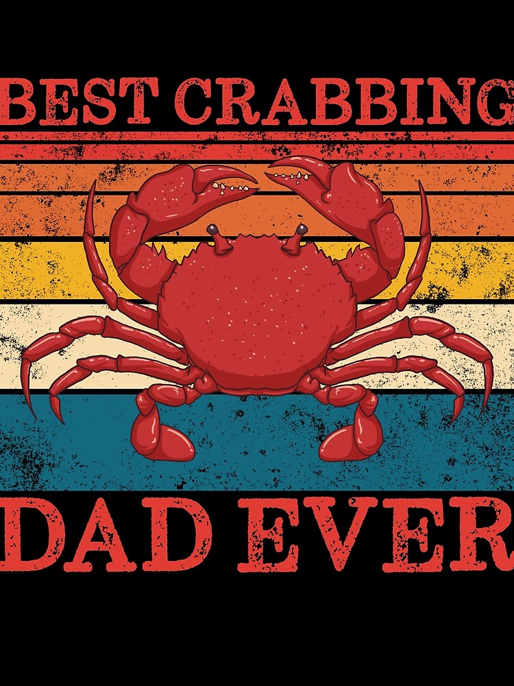 Thumbnail 3 von 3, Tuch, Best Crabbing Dad Ever Retro Father's Day Gift Crab Fishing Gear designt und verkauft von DynamicDesign.