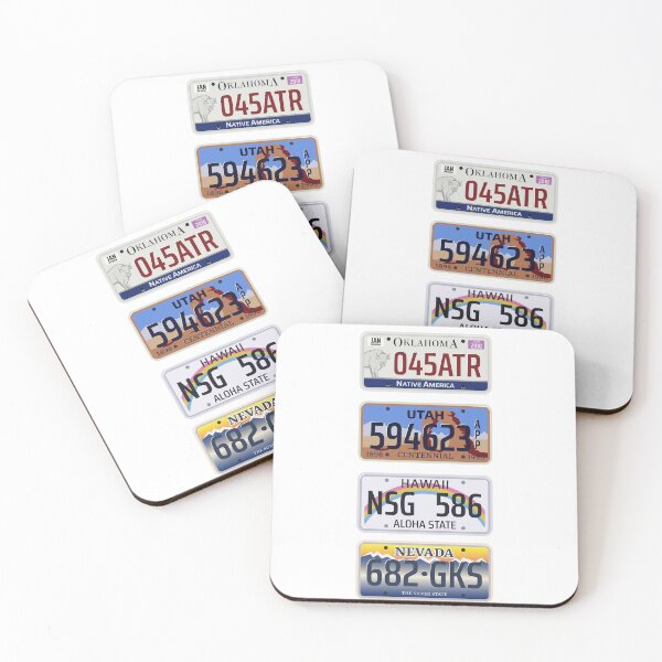 Item preview, Four US License Plates designed and sold by TeeChest.