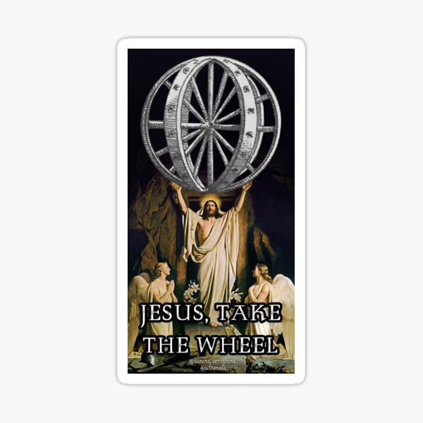 Item preview, Jesus, take the wheel... designed and sold by sanctaseraphina.