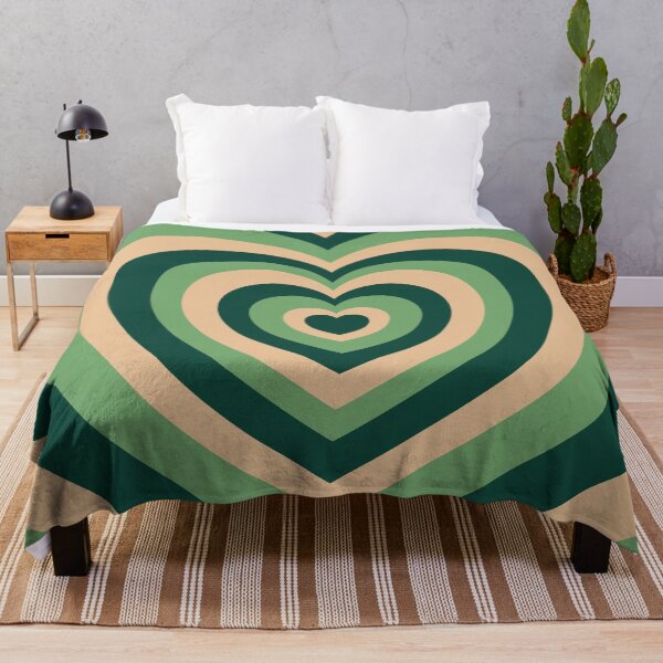 Item preview, Retro Hearts - Green Heart Pattern designed and sold by cannevas.