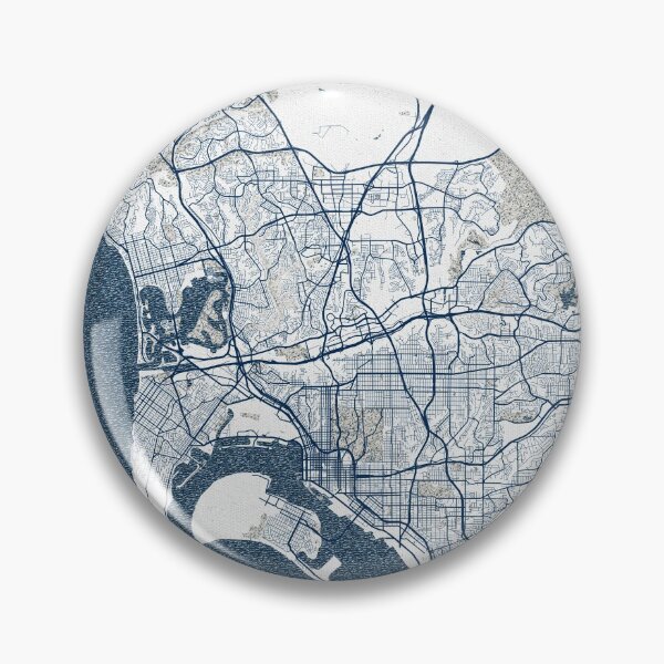 Item preview, San Diego City Map of California, USA - Coastal designed and sold by deMAP.