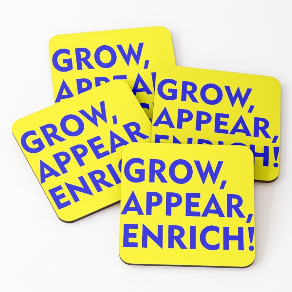 Item preview,  GROW, APPEAR, ENRICH! designed and sold by Happy Imagination.