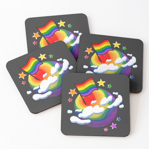 Item preview, Gay, LGBTQ Pride Planet Rainbow designed and sold by studioemrose.