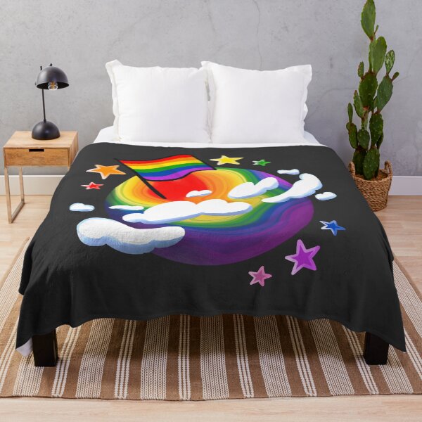 Item preview, Gay, LGBTQ Pride Planet Rainbow designed and sold by studioemrose.