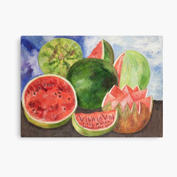 Viva la Vida von Frida Kahlo Leinwanddruck