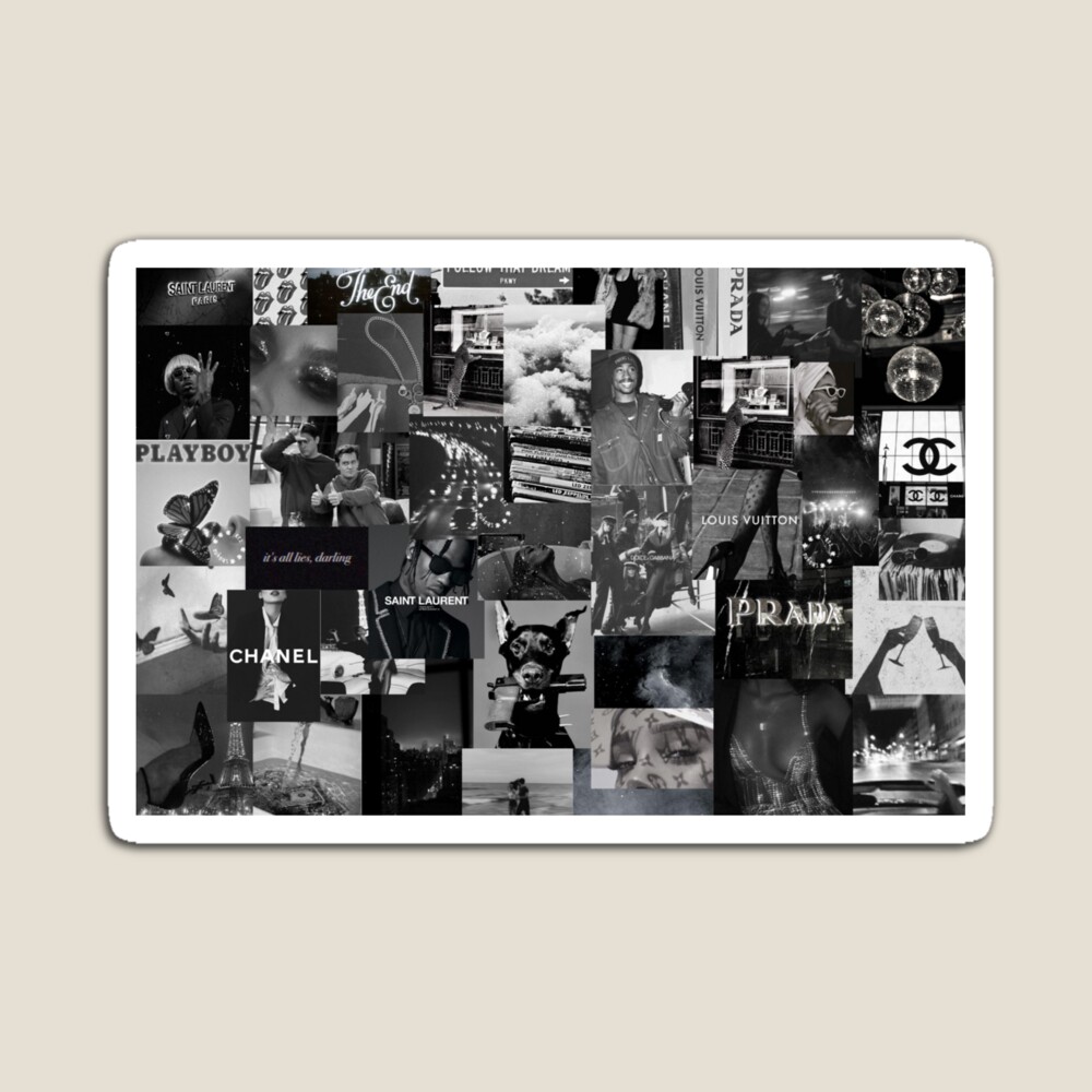 Black and White Aesthetic Collage Poster for Sale by shaynarez