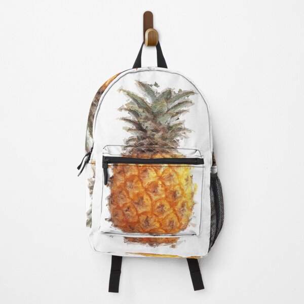 Item preview, Basic white BG painterly pineapple designed and sold by theinkypensieve.