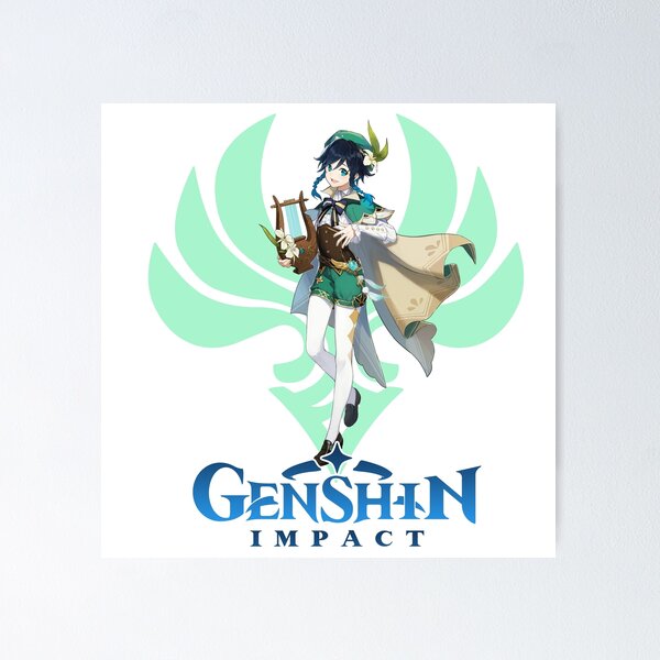 Item preview, venti genshin impact  designed and sold by alaesart.