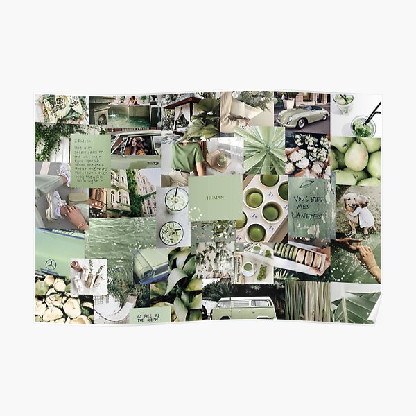 Sage Green Collage Gifts Merchandise Redbubble