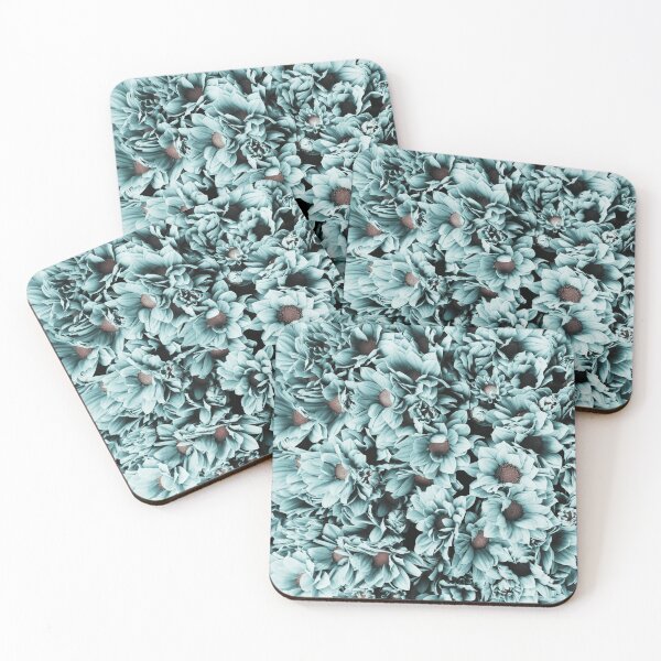 Item preview, Soft Teal Daisies  designed and sold by SquishStitches.