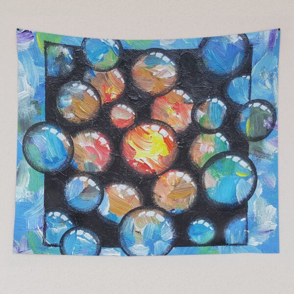 Item preview, Bubble Box Abstract Painting designed and sold by Gordon Bryan.