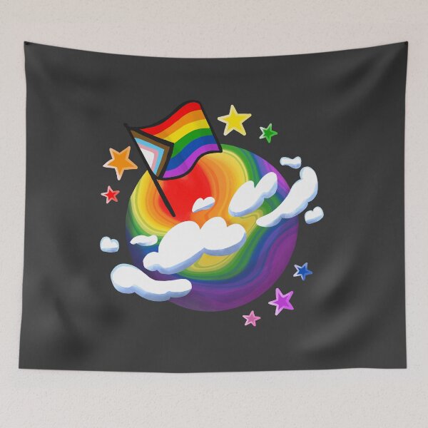 Item preview, Pride Progress Planet designed and sold by studioemrose.