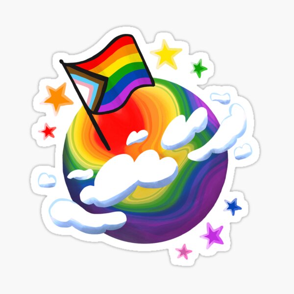 Item preview, Pride Progress Planet designed and sold by studioemrose.