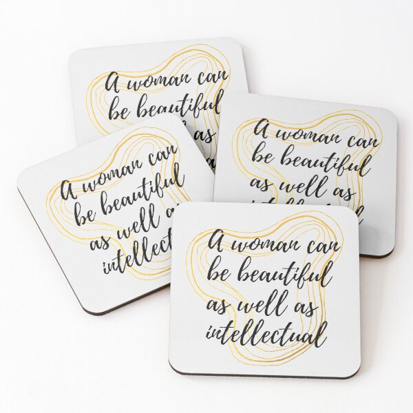 Item preview, A woman can be beautiful as well as intellectual - The Scret Law of Attraction Quote Abundance designed and sold by Elena González Álvarez.