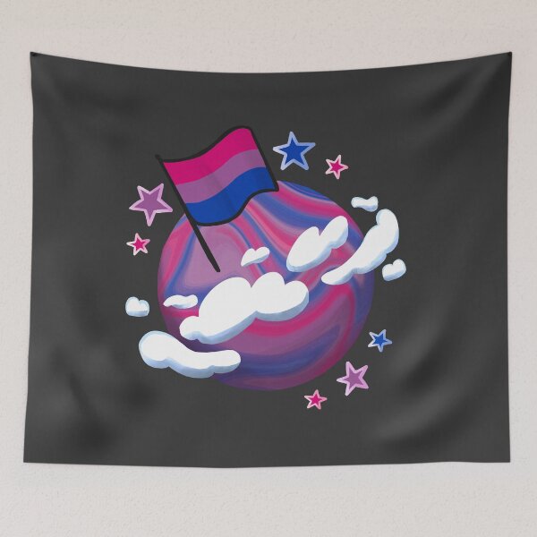 Item preview, Bisexual Pride Planet designed and sold by studioemrose.