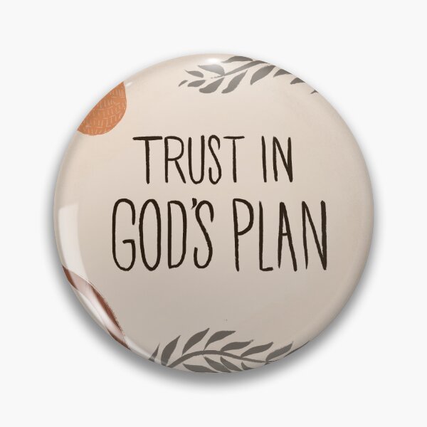 Item preview, TRUST IN GOD’S PLAN Christian art and sticker designed and sold by ATI-Art.