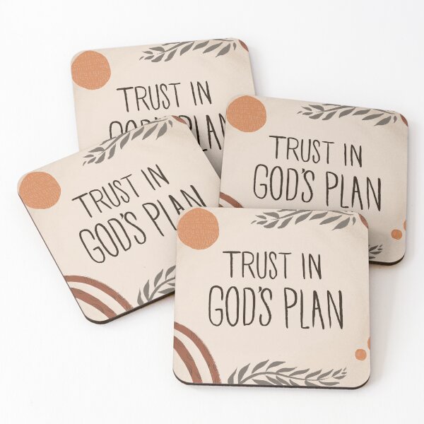Item preview, TRUST IN GOD’S PLAN Christian art and sticker designed and sold by ATI-Art.