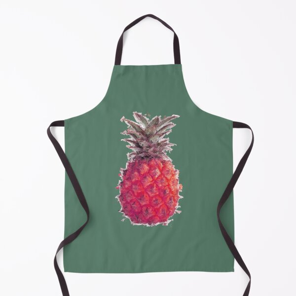 Item preview, Magic Red Pineapple on green background designed and sold by Thecolorschemer.