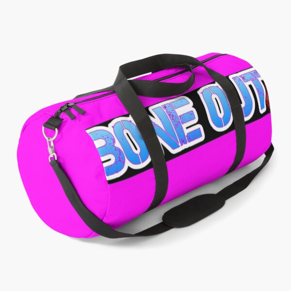 HOT PINK COLLECTION BONE OUT! Get inspired to live! Duffle Bag