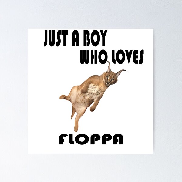 Big Floppa Meme Flop Off Flop On Cute Caracal Cat PopSockets Swappable  PopGrip