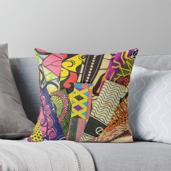 Item preview, African Fabric Patchwork Collage Art Patterns [#223] designed and sold by AfriStyleUK.