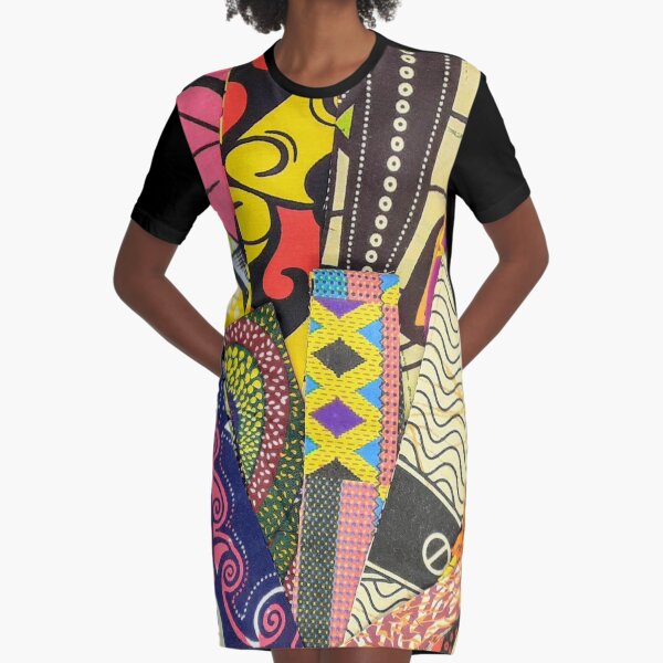 Item preview, African Fabric Patchwork Collage Art Patterns [#223] designed and sold by AfriStyleUK.