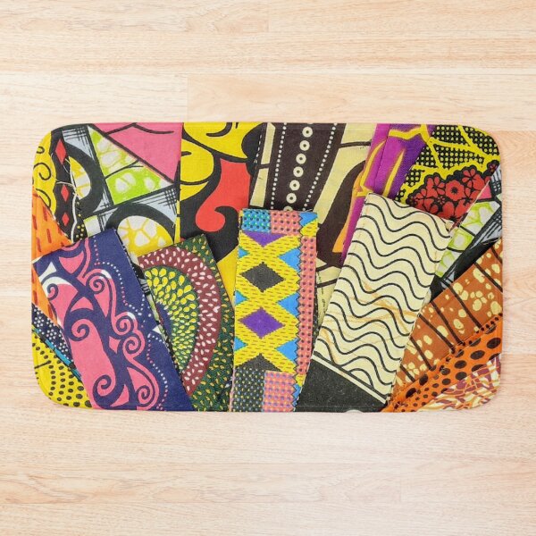 Item preview, African Fabric Patchwork Collage Art Patterns [#223] designed and sold by AfriStyleUK.
