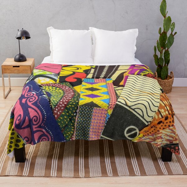 Item preview, African Fabric Patchwork Collage Art Patterns [#223] designed and sold by AfriStyleUK.