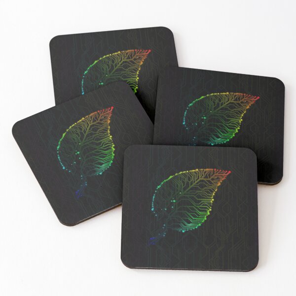 Item preview, Rainbow circuit board tech Leaf designed and sold by jc007.