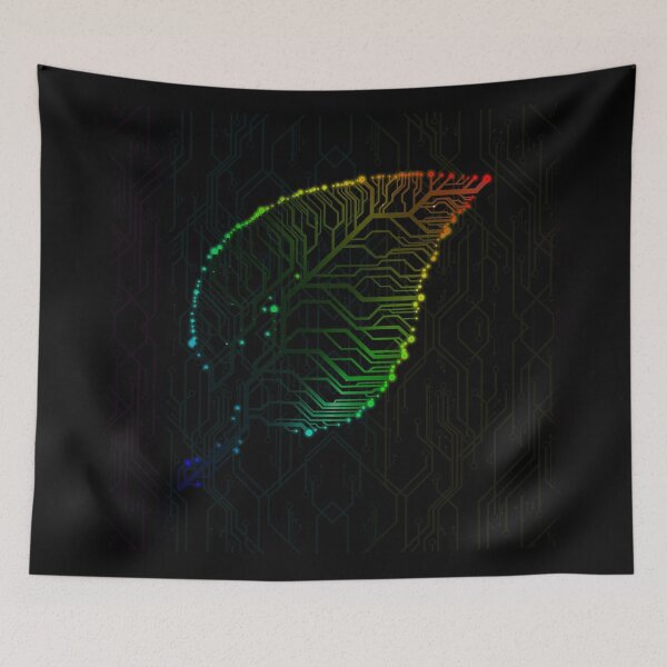 Item preview, Rainbow circuit board tech Leaf designed and sold by jc007.