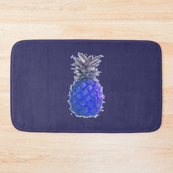 Item preview, Fantasy Blue Pineapple on sober blue background designed and sold by Thecolorschemer.