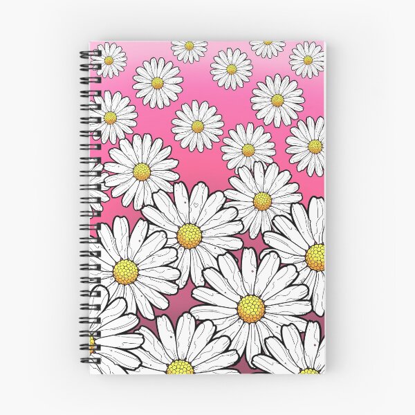 Item preview, Daisy pattern on gradient pink designed and sold by weilertsen.