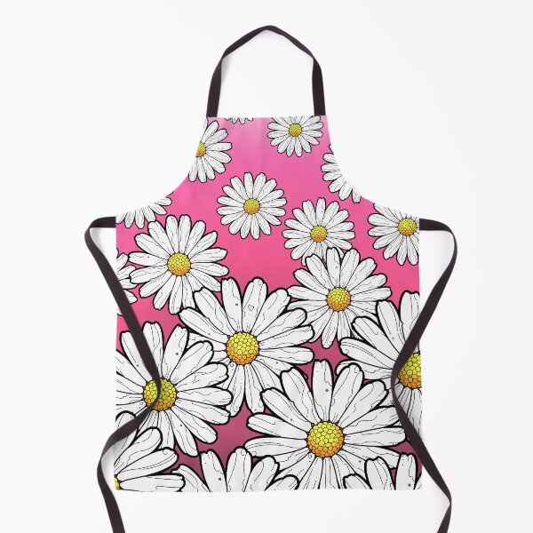 Item preview, Daisy pattern on gradient pink designed and sold by weilertsen.