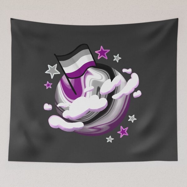 Item preview, Asexual Pride Planet designed and sold by studioemrose.
