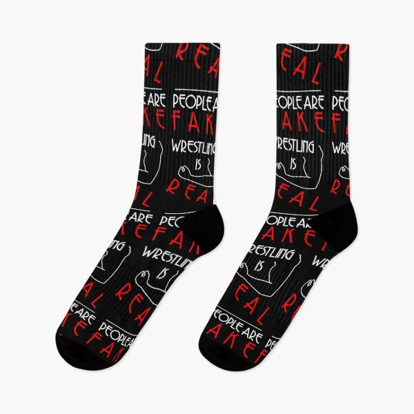 Item preview, Wrestling Is Real People Are Fake designed and sold by KittyPolka.