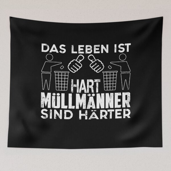 Artikelvorschau, DAS LEBEN IST HART MÜLLMÄNNER SIND HÄRTER entworfen und verkauft von Spirit-Designs.