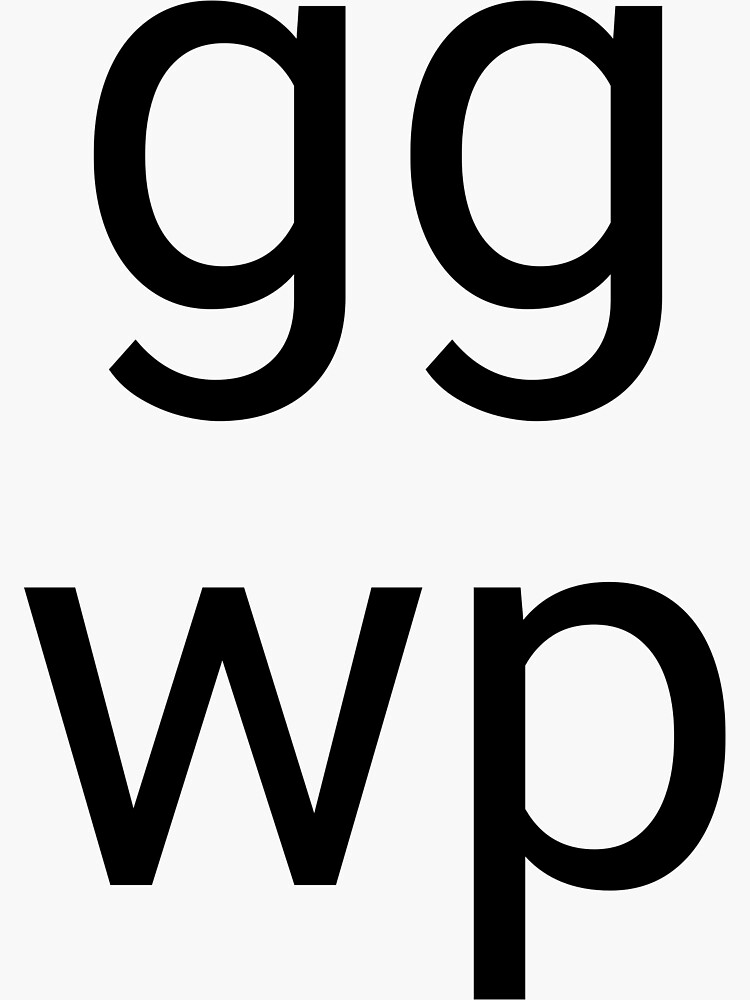 Gg Wp Stickers for Sale