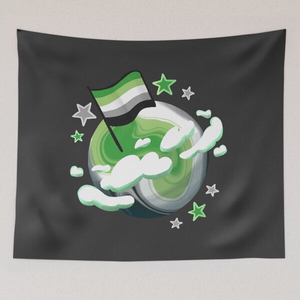 Item preview, Aromantic Pride Planet designed and sold by studioemrose.