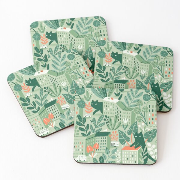 Item preview, Giant cats, plants and dormitory area. designed and sold by kostolom3000.